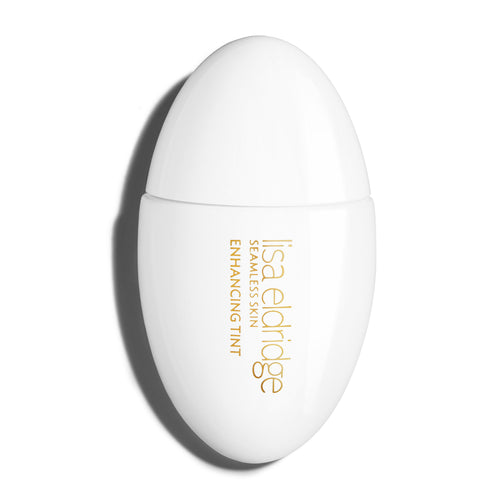 block The white pod packaging of Seamless Skin Enhancing Tint by Lisa Eldridge